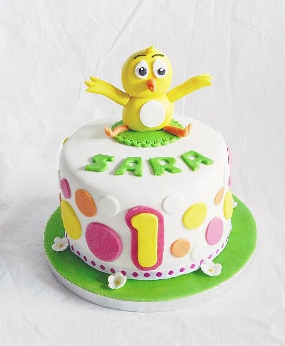 Tarta de pollo amarillo