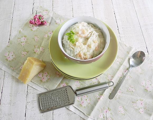 Risotto de gambas y gulas