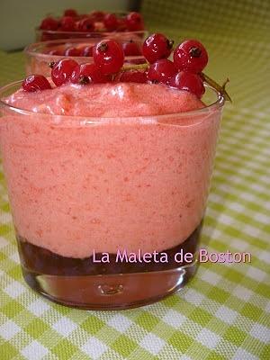 Espuma de fresas