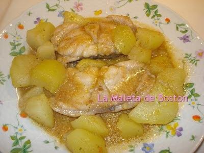 Rap de ajo tostado con rape