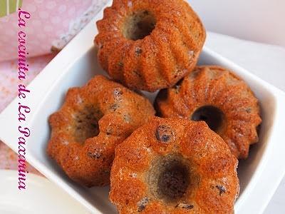 Mini bundt cake de café y chocolate
