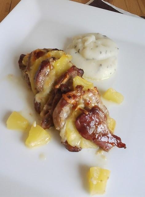 Llom de porc amb pinya i formatge