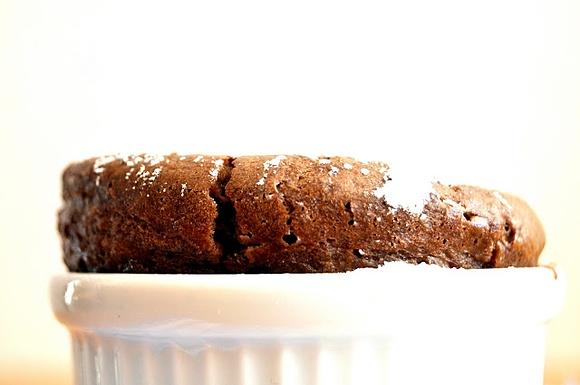 Suflé de chocolate
