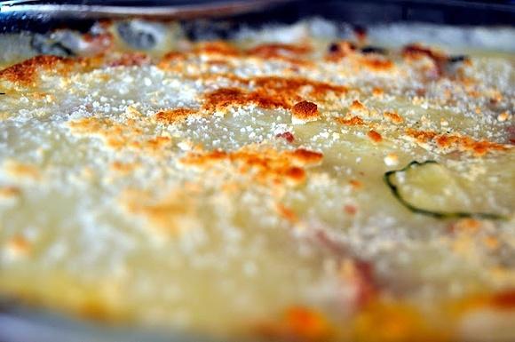 Lasaña de puré de patatas