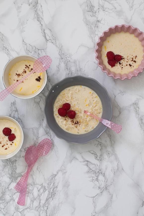 Arroz con leche al horno