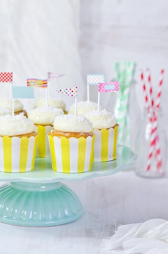 Cupcakes tres leches y coco