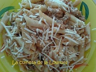 Macarrones a la boloñesa