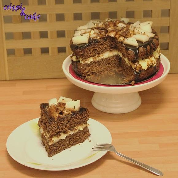 Tarta de chocolate y melón con Thermomix