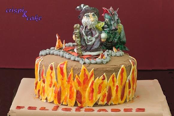 Tarta Hechizo en Llamas