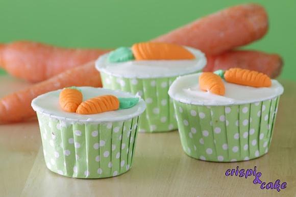 Cupcakes de zanahoria y almendras