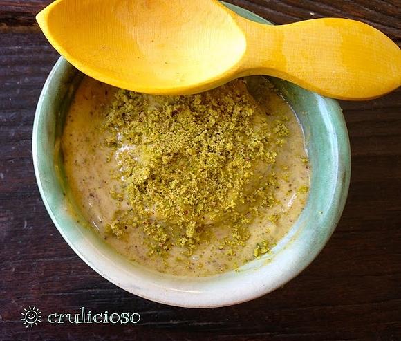 Helado raw de pistacho