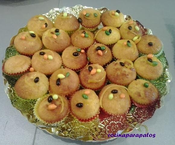 Minicakes de lima-limón