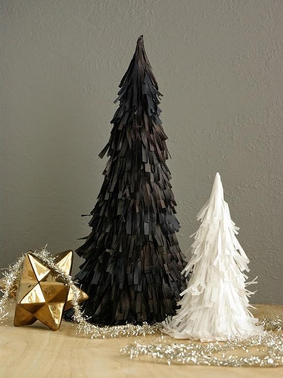 Árboles de Navidad de papel de papel tissue