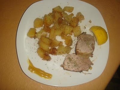 Solomillo de cerdo con papas a la olla