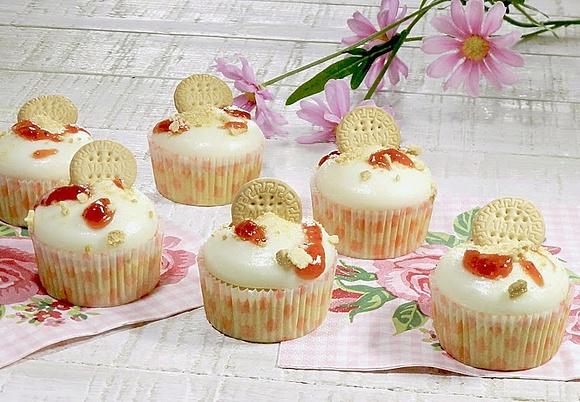 Cupcakes de tarta de queso