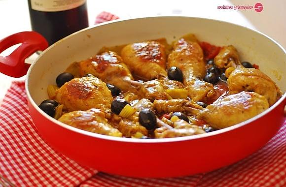 Cazuela de pollo especiado y picante