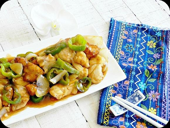 Perca con salsa agridulce