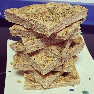 Focaccia integral de jamón y queso