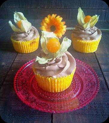 Cupcakes de Physalis y Chocolate