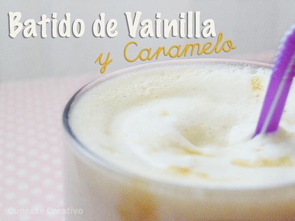 Batido de vainilla y caramelo