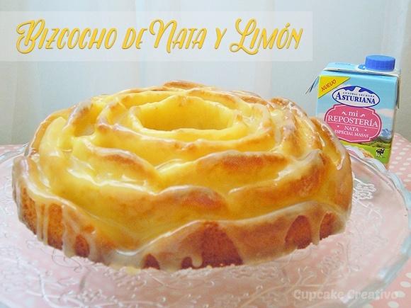 Bizcocho de nata y limón