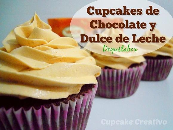 Cupcakes de chocolate y dulce de leche