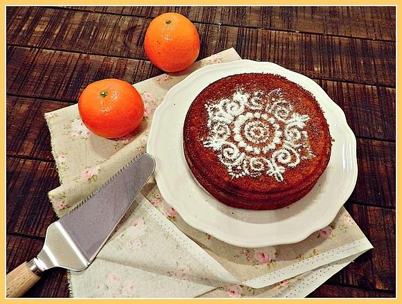 Bizcochito de mandarina y mascarpone