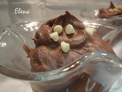 Mousse de chocolate con marshmallows