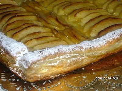 Coca de crema i poma