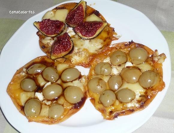 Pastissets de formatge raïm i figues