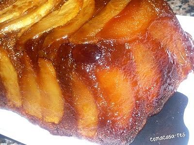 Pastel de manzana y caramelo