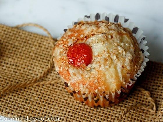 Muffins italianos salados con cuatro quesos, incluyendo gorgonzola dolce