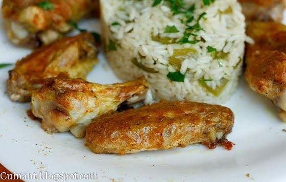 Alitas de pollo al curry horneadas
