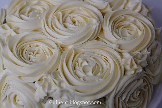 Red velvet cake - tarta de rosas