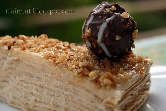 Tarta de Obleas y Avellanas