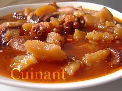 Guiso de pulpo con patatas