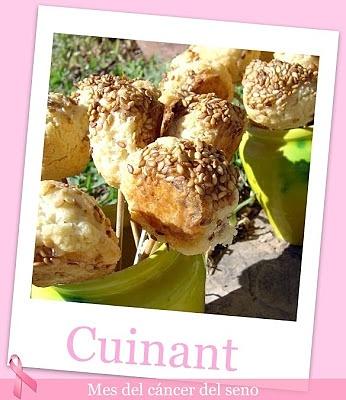 Bolitas de queso y aceituna