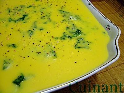 Sopa de garbanzos y espinacas
