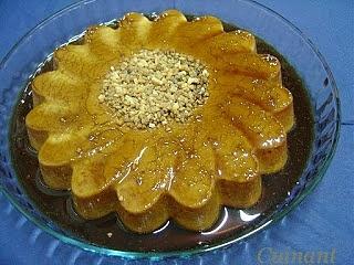 Flan rápido de turrón
