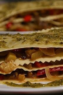 Lassanya primavera al pesto