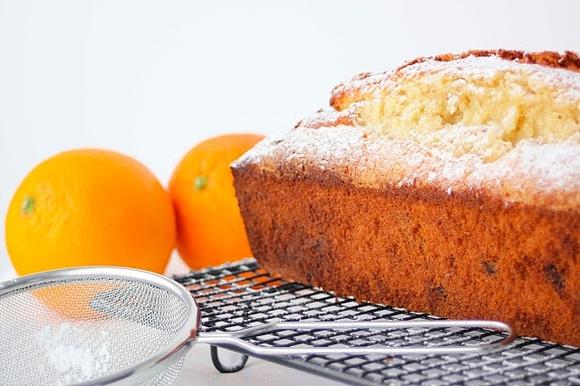 Tarta de naranja, nueces y chocolate