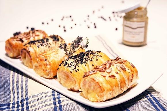 Rollitos de Emmental y Frankfurt