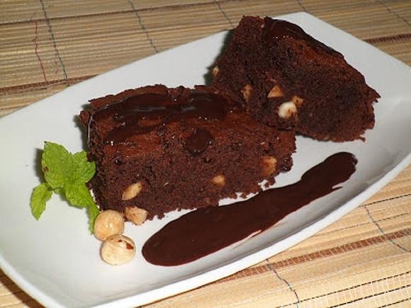 Brownie con avellanas