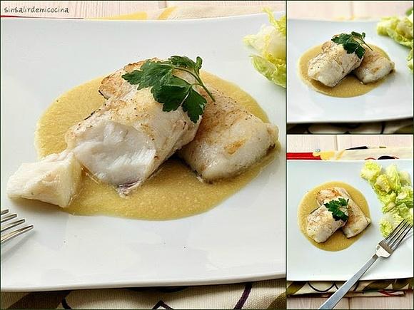 Merluza en salsa de orujo de hierbas