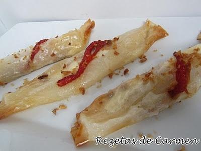 Flautas de espárragos