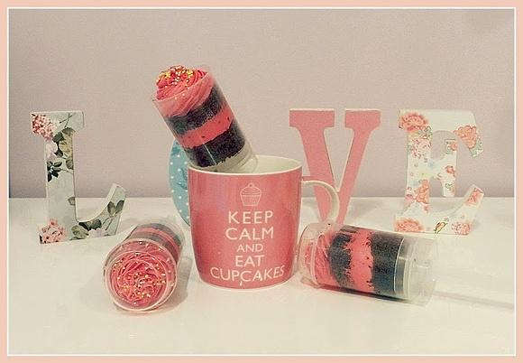Push up cakes de chocolate y frambuesa