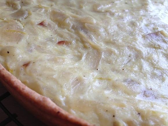 Tarta de cebolla integral