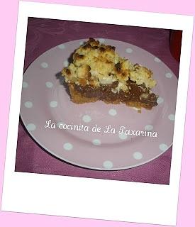 Tarta de chocolate y crumble