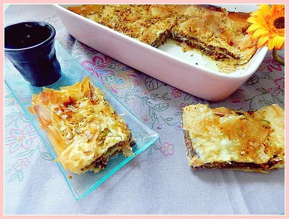 Baklava con chocolate