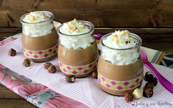 Mousse de crema de avellanas